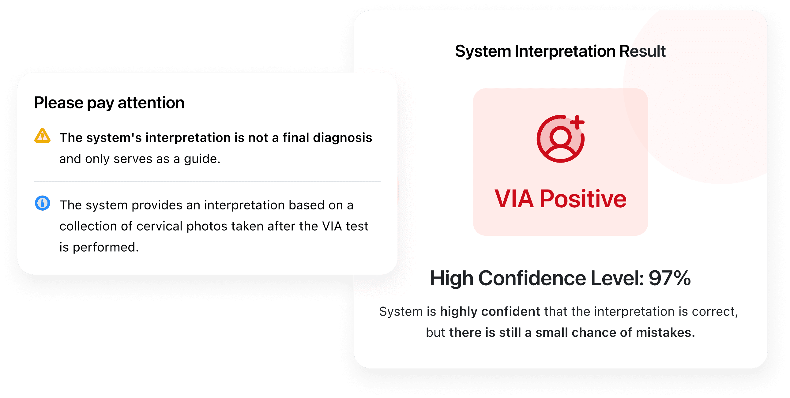 Receive fast, AI-powered insights from cervical images.